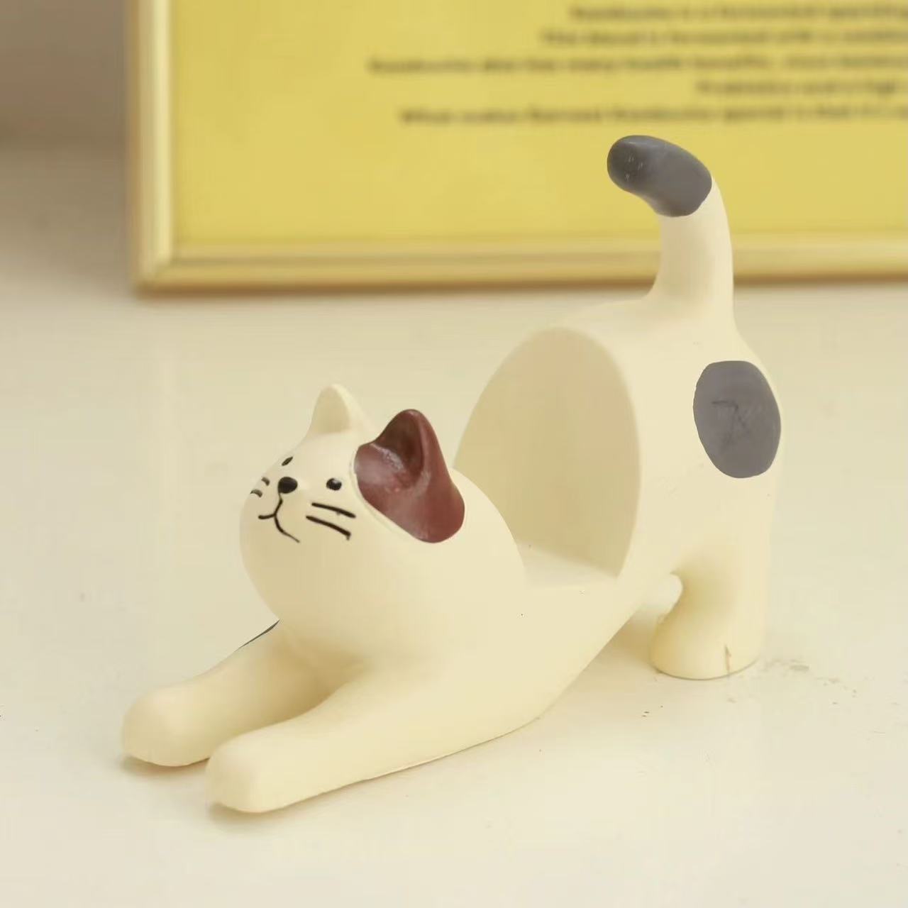 흰 고양이 스탠드
