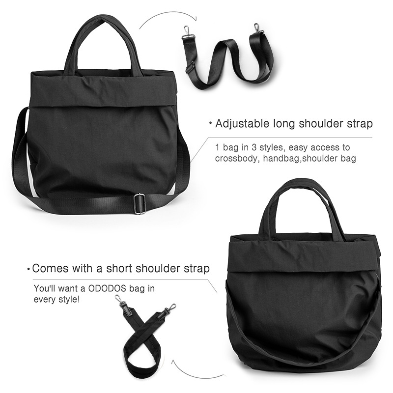 Nuova borsa a tracolla da donna casual leggera grande, borsa in tessuto di nylon, borsa a tracolla versatile_voghion.com