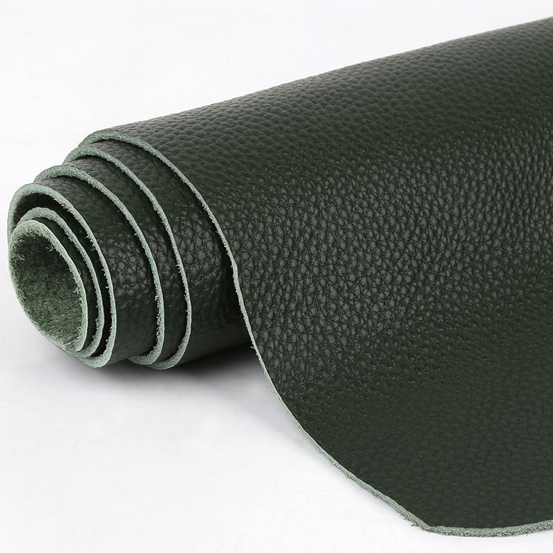 绿色牛皮料头层真牛皮桌垫整张裁剪汽车座椅皮革面料沙发软包皮料