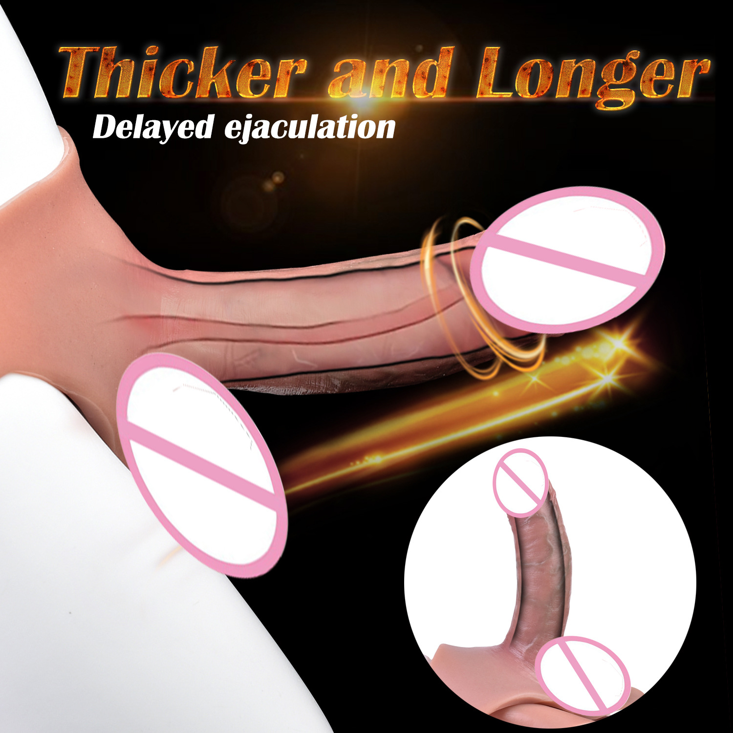 Realistic Cock Sleeve Underwear Penis Sleeve Male sex toys 11
