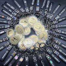 含金工艺品钥匙扣新款车标挂件黄金挂饰商务礼男士父亲节礼品批发