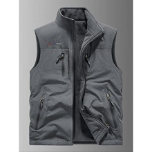 H 34966 Multi-pocket Loose Fit Vest ��ڴ��������� ����