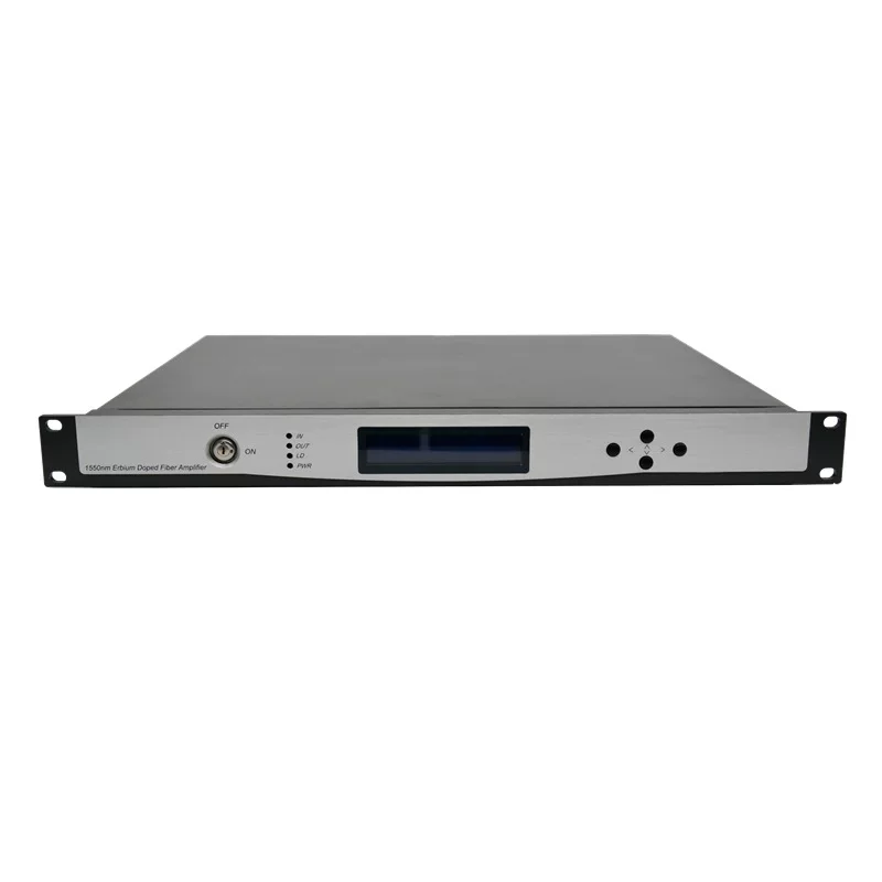 EDFA optical amplifier 20dB CATC cable TV transmission Dual power supply network management