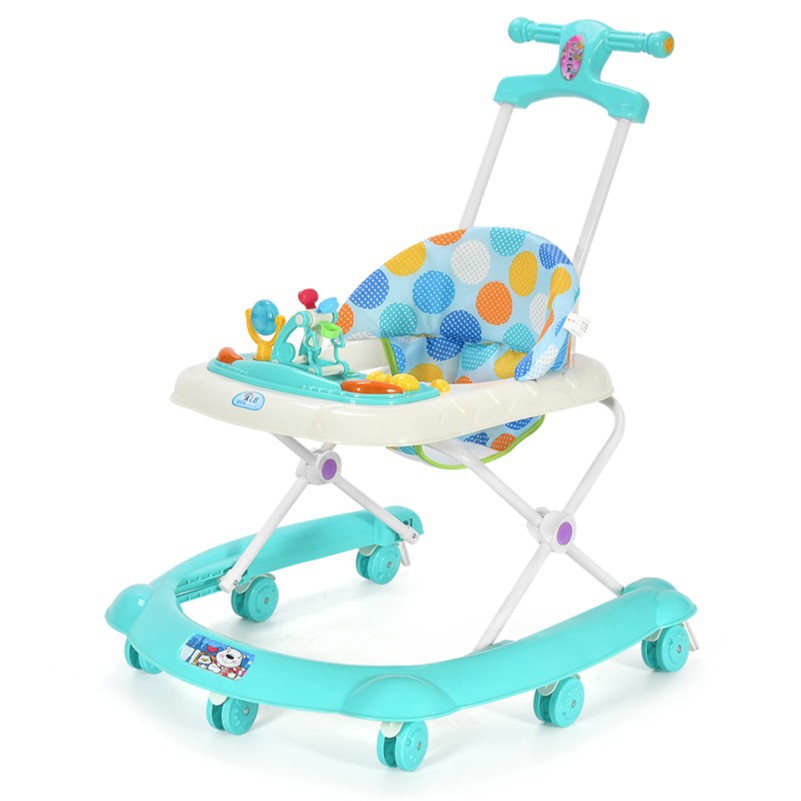 Baby Walker multi-funcional anti-o-pierna Flip chica mano empuje puede sentarse niños bebé niño empezar a conducir