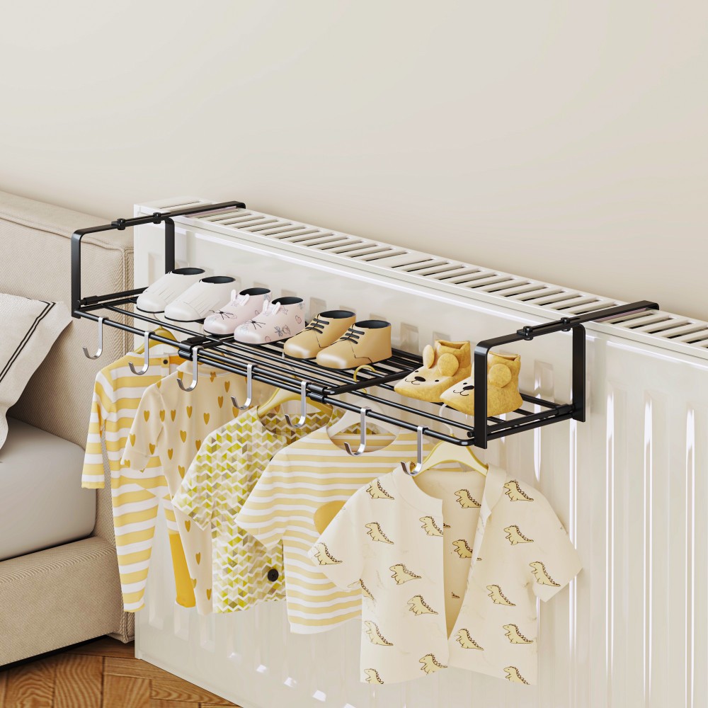 Radiator Drying Rack Hook on Heating Pipe Hanger Drying Clothes Drying Artifact Clothes Hanger Storage Rack Special