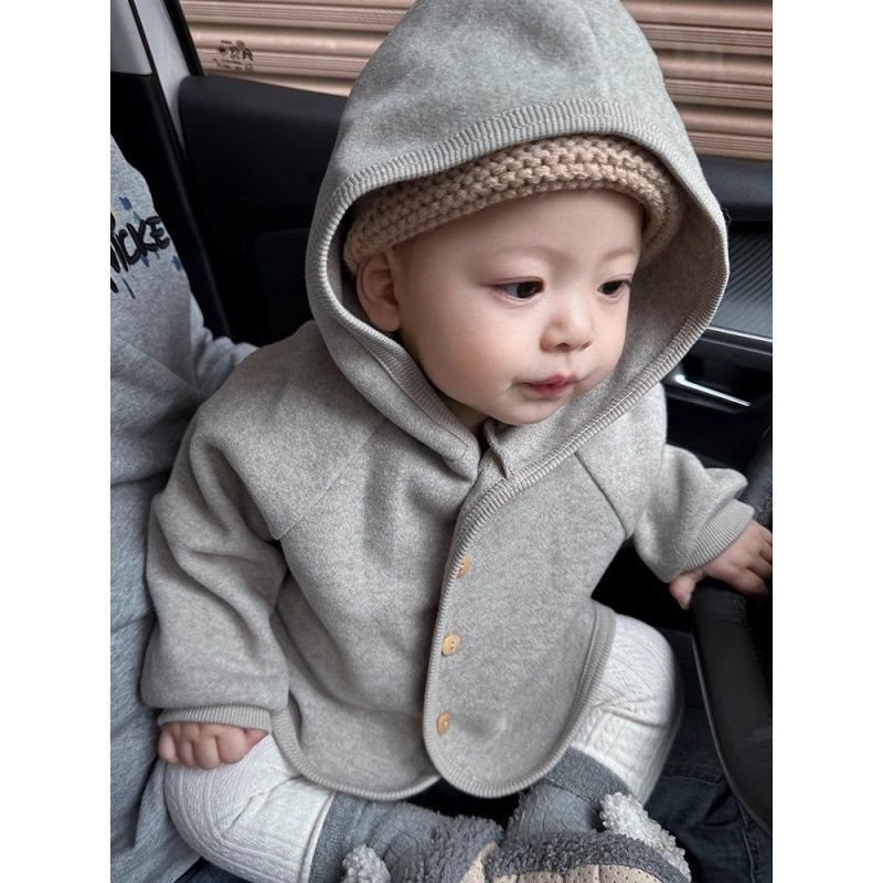 코트 봄과 가을  이른 가을 옷 서양식 캐주얼  후드 아웃 카디건 가을