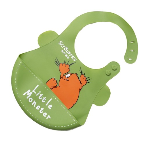 Cartoon Baby Silicone Bib Cute Animal Water-Resistant Super Soft Children's Bib Gift Wholesale
