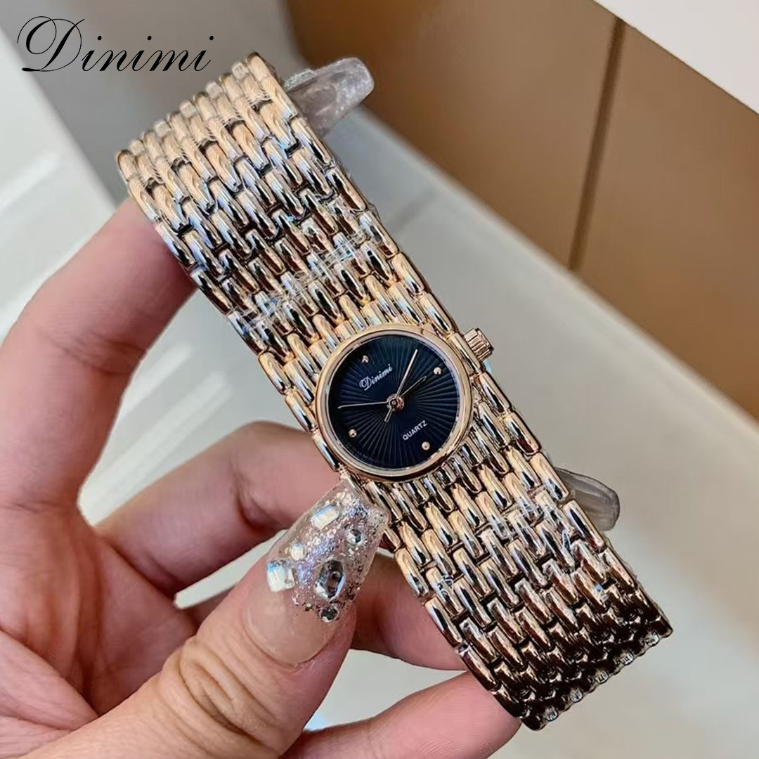 Dinimi Vintage Quartz For Women Fashionable Design Sense Niche Bracelet Watch Elegant Ladies Wristwatch_voghion.com