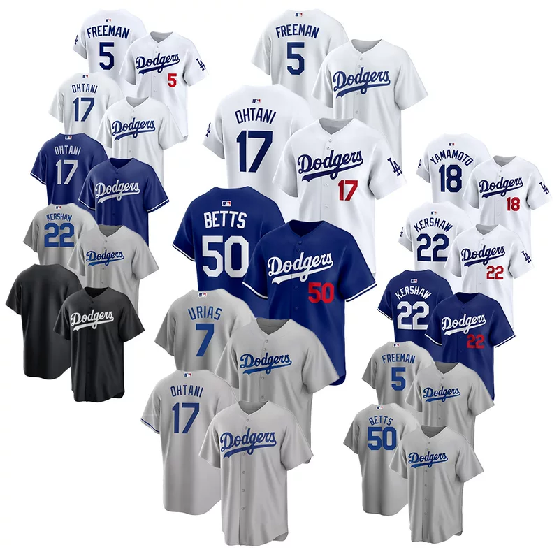  MLB Dodgers Jersey 5#Freeman 17#Ohtani Shohei Otani embroidered baseball uniform