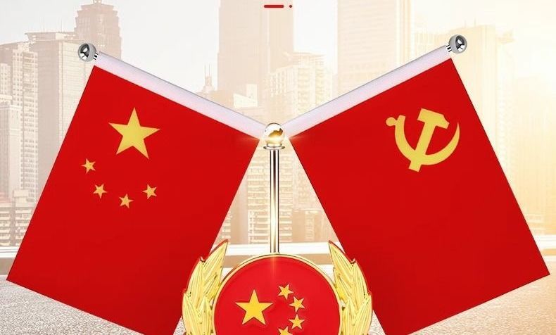 Five-star quality party flag, small national flag for car, office desk, car interior decoration, high-end car flag ornament, small red flag