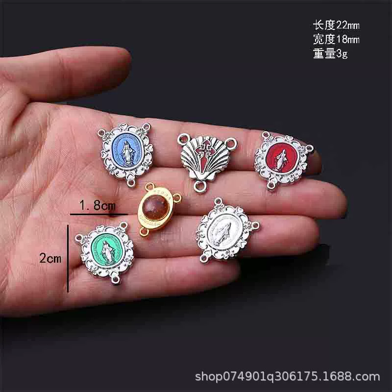 Новый сплав синий три отверстия новые Розария аксессуары из сплава с тремя отверстиями