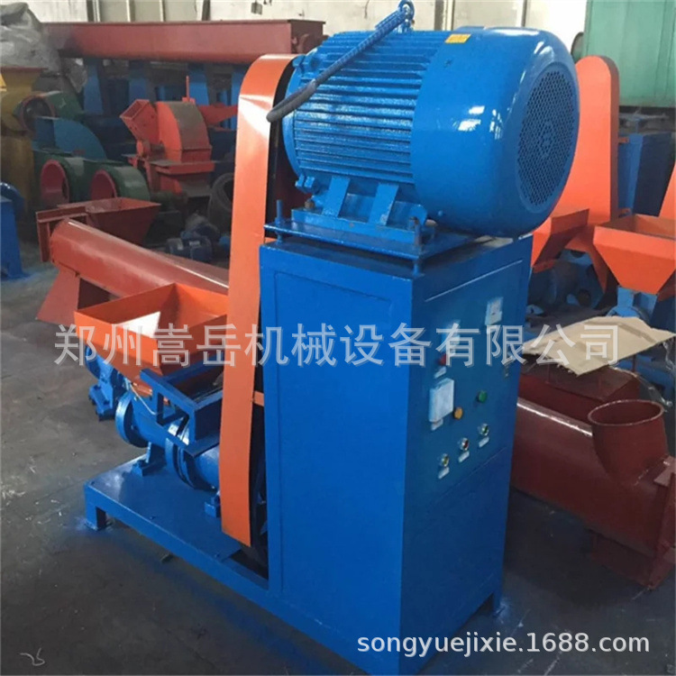 竹屑木炭机 竹炭加工全套设备 螺旋木炭制棒机全套自动化制炭设备