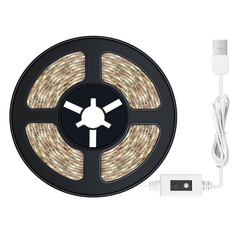 LED ライトストリップ USB ハンドスキャンセンサーキャビネットライト照明ワインキャビネット補助光自己粘着 5V 2835 スマートソフトライトストリップ|undefined