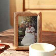 北美紅橡相框圓角弧畫框 8寸10寸A4沖洗照片做成相框 婚紗照擺台