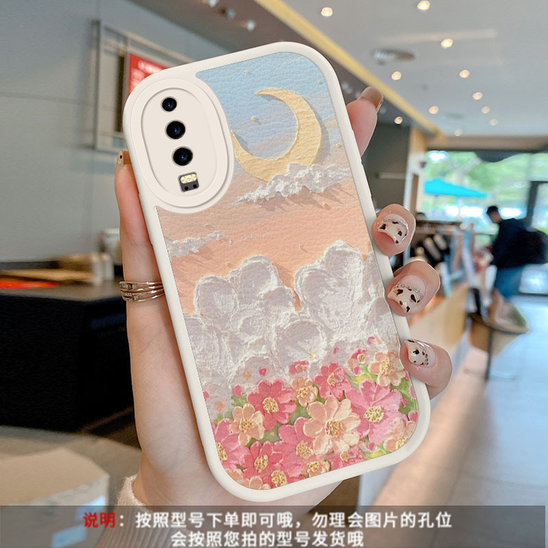 Little fat girl-white pink flowers sea]