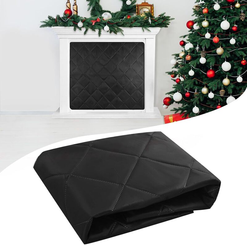 Amazon's Best-Selling Winter Magnetic Fireplace Cover Thickened Fireplace Blanket Windproof and Heat-Insulating Cover Fireplace Screen Windshield Cloth Cover
