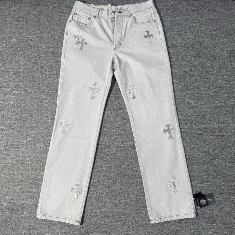 Guangzhou's New Trendy Foreign Trade Style Embroidered Stretch Straight Casual Men's Jeans Guangzhou's New Trendy Foreign Trade Style Embroidered Stretch Straight Casual Men's Jeans