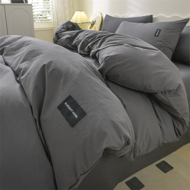 Algodón lavable simple inswind set de cuatro piezas de algodón 100% sábanas de algodón puro cama