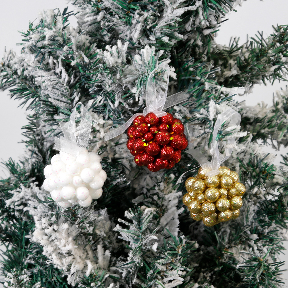 Nuevo árbol de Navidad colgante decoración de Navidad espuma polvo de Navidad colgante bola de Navidad regalos de Navidad