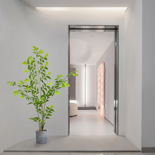 High-Fidelity Camping-Style Tree with Fish-tail and Candelabra Palm—Lifelike Artificial Greenery for Indoor Floor Displays and Landscape Design