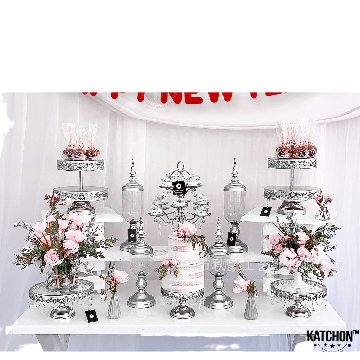 Decoración de flores de Año Nuevo de 2025 Año Nuevo colgante creativo de flores de dibujo inglés