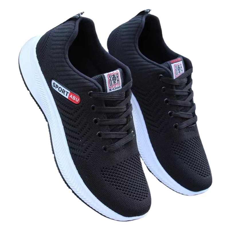 Superficie de lona Nueva moda real volando zapatos de moda para hombres tejidos primavera y verano otoño transpirable resistente al desgaste ligero boutique casual zapatos versátiles