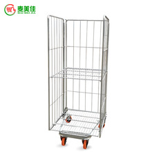 MJ-LRC01 供应物流台车 金属笼车仓库理货周转车可折叠物流手推车