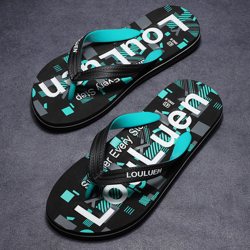  New Rubber Flip-Flops Men's Outdoor Summer Casual Anti-Slip Men's Flip-Flops Sandals Wholesale Outdoor