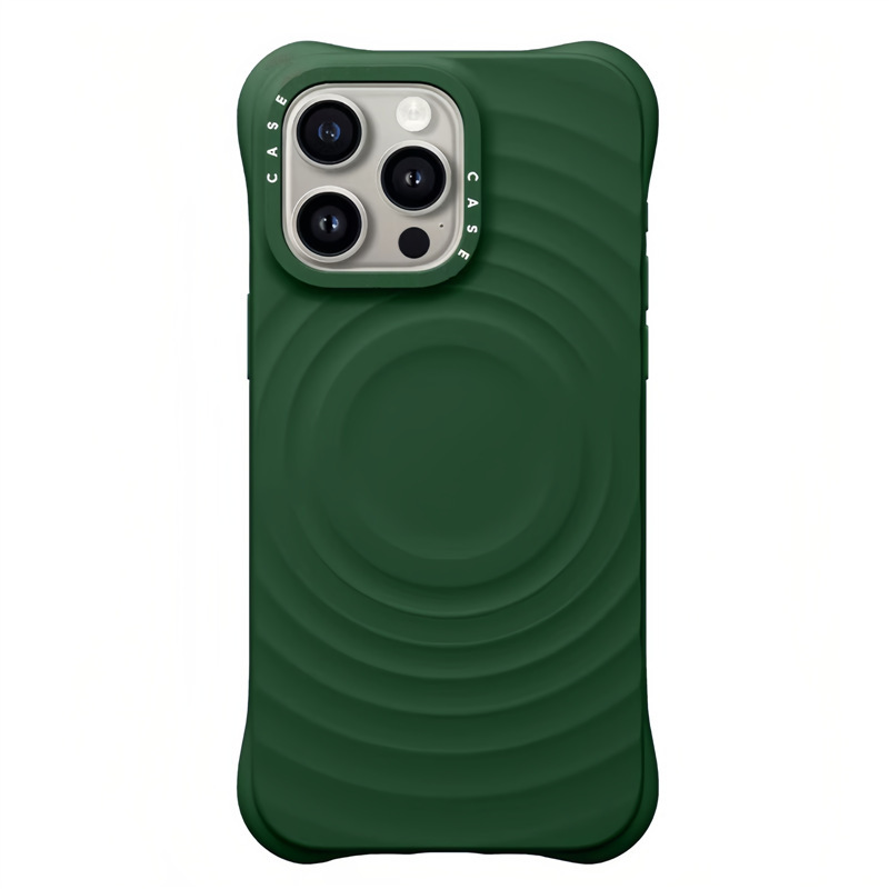CASE新款柔雾紫刘宇宁纯色波漾MagSafe手机壳适用苹果iPhone16/15|undefined