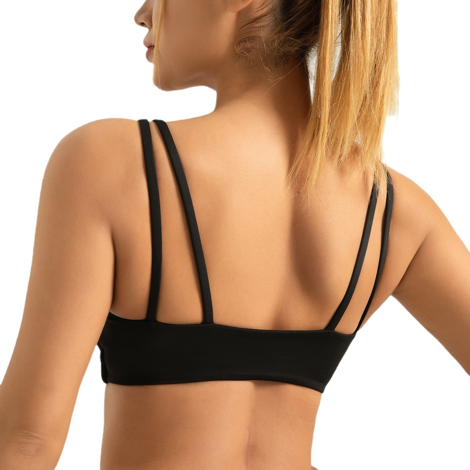 Área especial transfronteriza de doble hombro cintura delgada ropa interior deportiva alta elástica U-shaped antichoque reuniendo belleza espalda integral sujetador deportivo