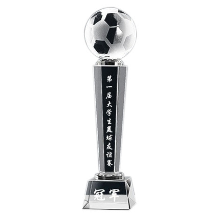 Fútbol Trofeo de cristal Creativo Tirador Deportivo Juegos Mundiales Torneo Medalla de resina Premios de equipo árbitro