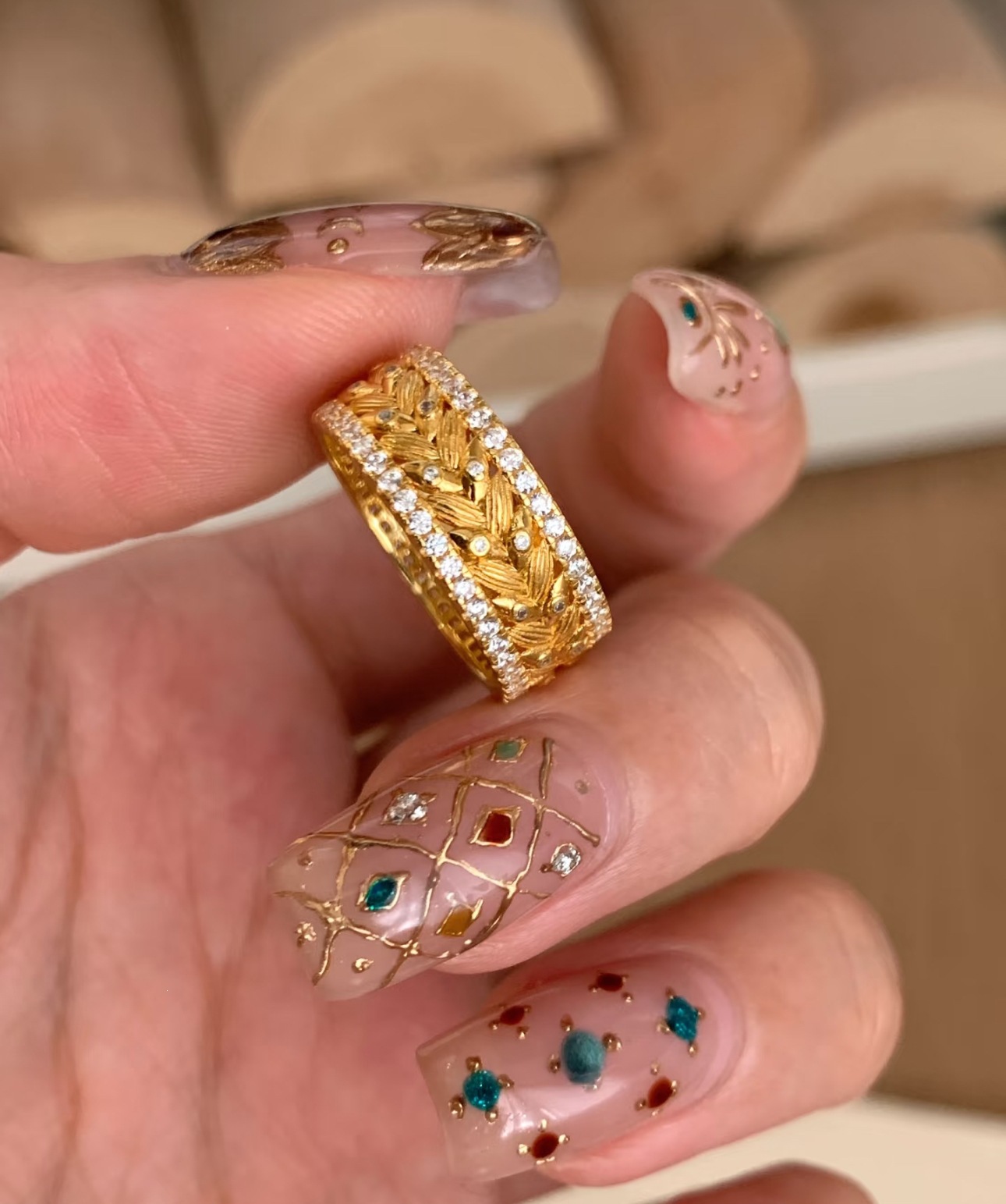 Anillo galaxy ajustable de espiga para mujer estilo vintage_voghion.com