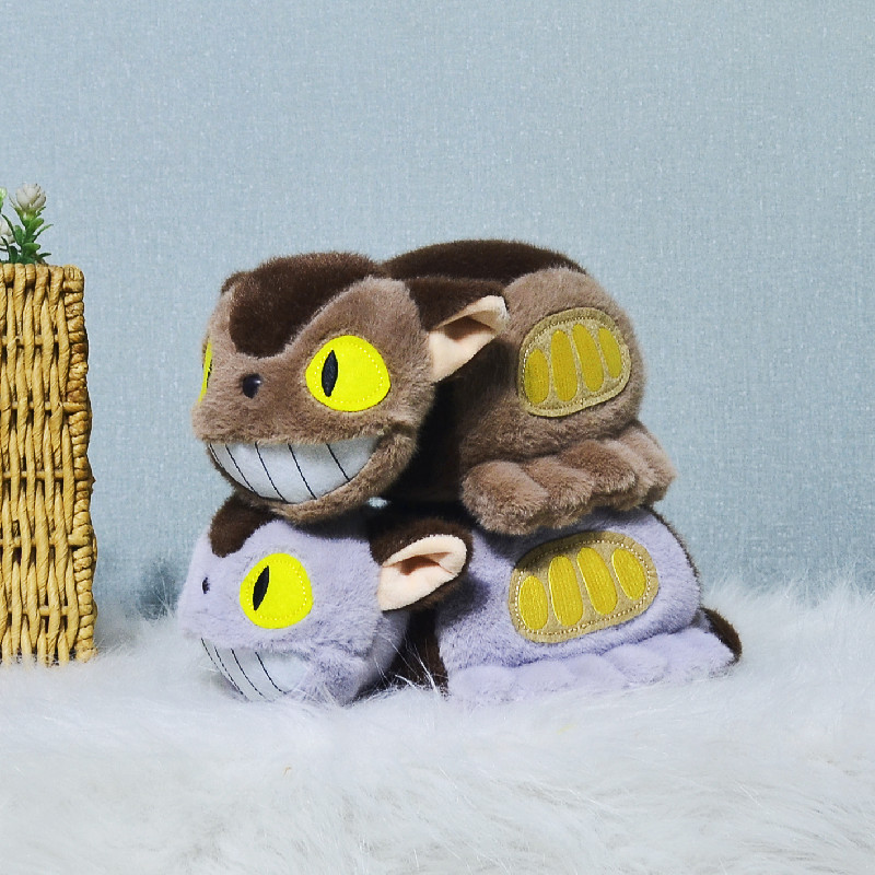 Dibujos animados lindo Totoro muñeca de peluche de juguete gato autobús niños muñeca garra máquina muñeca regalo de cumpleaños al por mayor