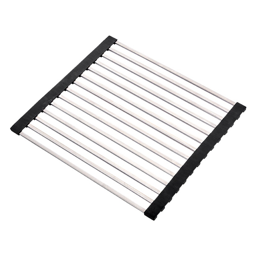 Bastidores de drenaje de silicona filtro de agua rack 304 de almacenamiento de cocina plegable de acero inoxidable fregadero tazón y palillos rack