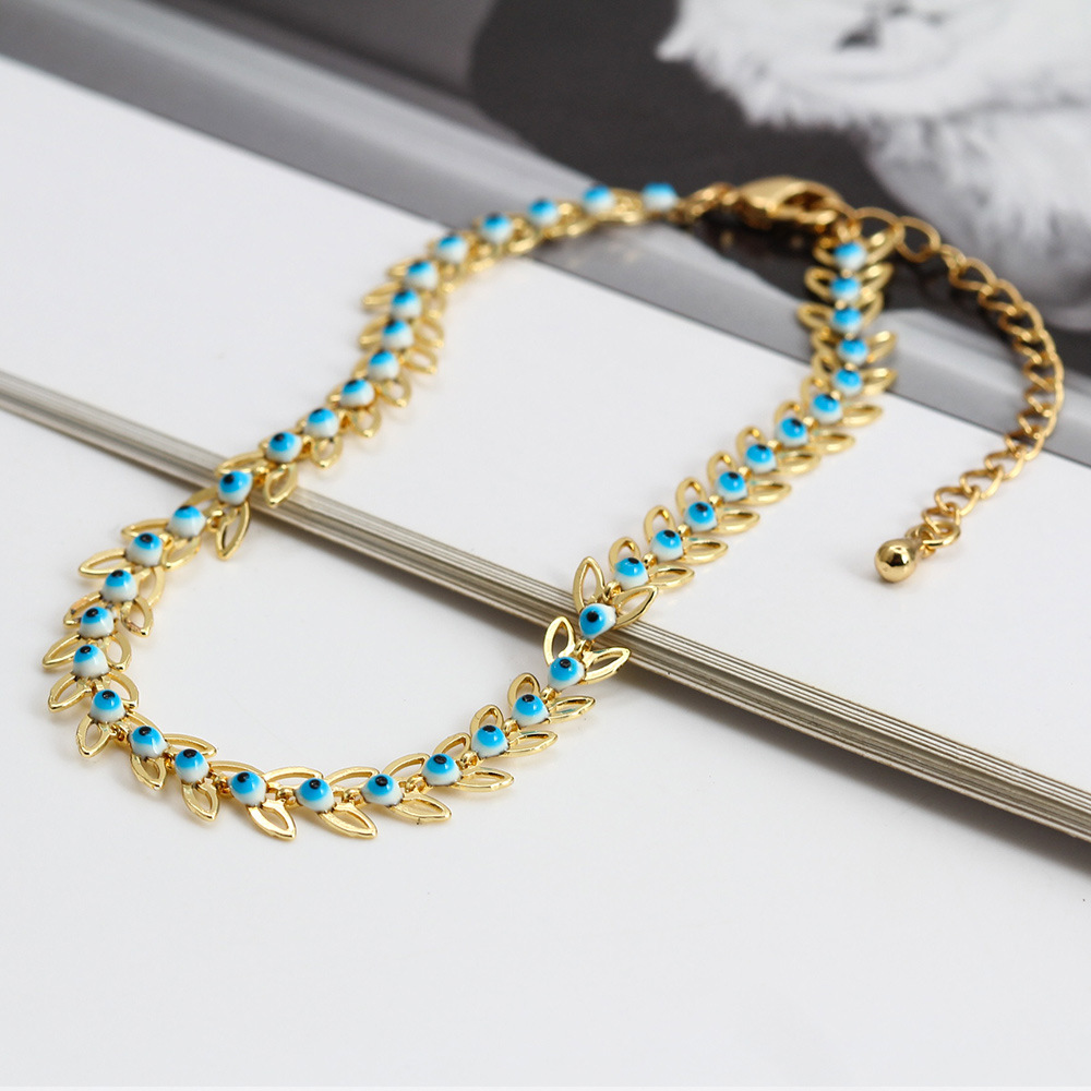 8g Weight Bracelets Classification 1 Piece Quantity Casual Eye Copper Bracelets In Bulk