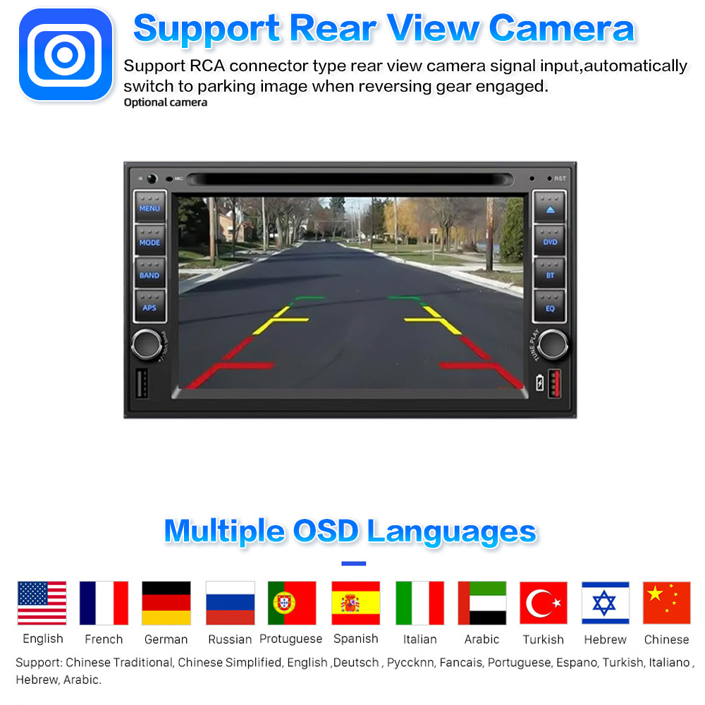 6.2inch Car Bluetooth Dvd Cd Car Mp3 Mp5 Player Mobile Phone Interconnection Dual-Disk Universal Model Hd 12V