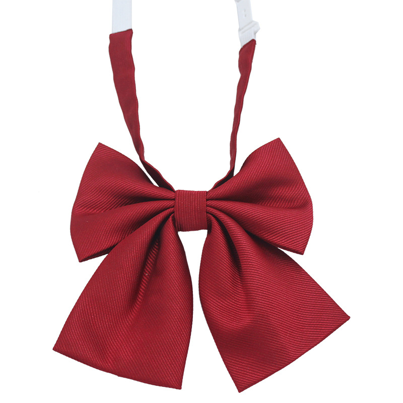 Directo de fábrica sarga color sólido pajarita boxeador flor profesional trabajo coreano casual JK pajarita mujeres arco