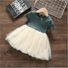 Summer clothing, children's dress, skirt, summer small princess costume, 2021 collection, western style, with short sleeve