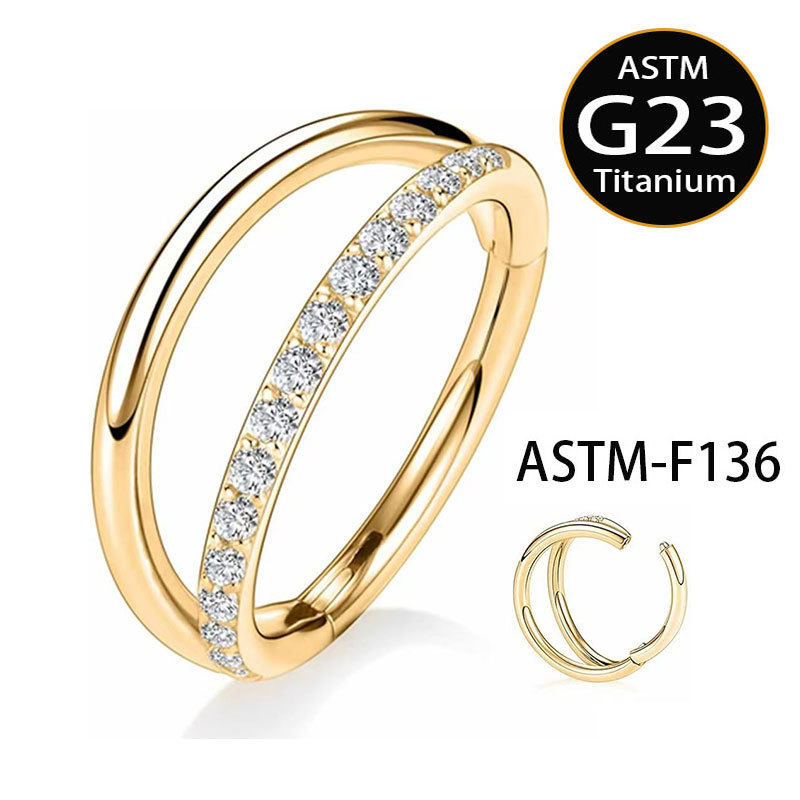 Customized F136 Titanium Seamless Nose Ring 16G Septum Hoop Earring Piercing Jewelry detail image 8