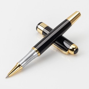 Ballpoint Pen Laser Logo Gift Box for Business Office Cap-Pull Bullet Advertising Metal Pen for Leaders