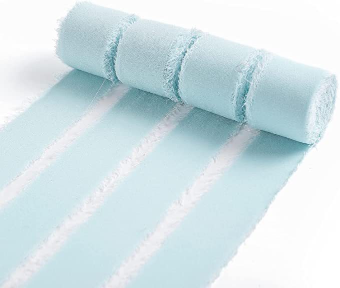 En stock venta al por mayor de gasa deshilachado cinta deshilachada boda tarjeta de felicitación arco decoración ramo de encaje de tela tira