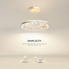 輕奢臥室吊燈現代簡約房間書房圓環吊燈高級感2023年新款主臥吊燈