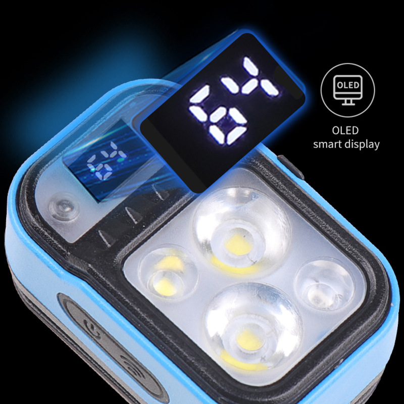 Transfrontaliero Nuovo XTE LED Sensore Ricarica USB Display digitale di alimentazione Illuminazione di corsa Faro a luce forte_voghion.com