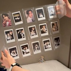 伸縮摺疊透明卡冊拍立得三寸照片收納冊追星愛豆小卡收納展示冊