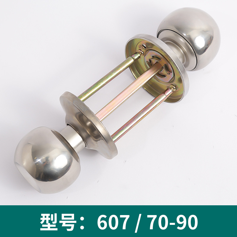 Aluminum Alloy Door Lock for Factory Wholesale, Three-Rod Spherical Lock Handle, Copper Core, Multiple Models for Bathroom Doors