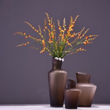 兰瑾现货批发仿真花假花火焰兰家居装饰样板间摄影道具软装花艺