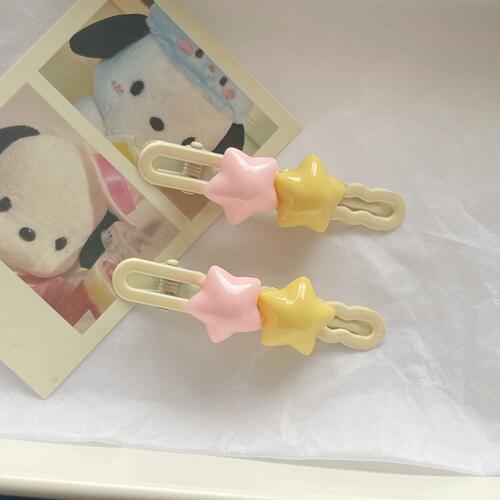 Sweet girly bangs side clip headband hair accessories for women sweet girl with added sugar ~ cute star hair clip