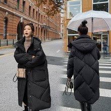 冬季棉衣2022年新款韓版羽絨棉服女過膝超長款加厚大碼外套潮棉襖