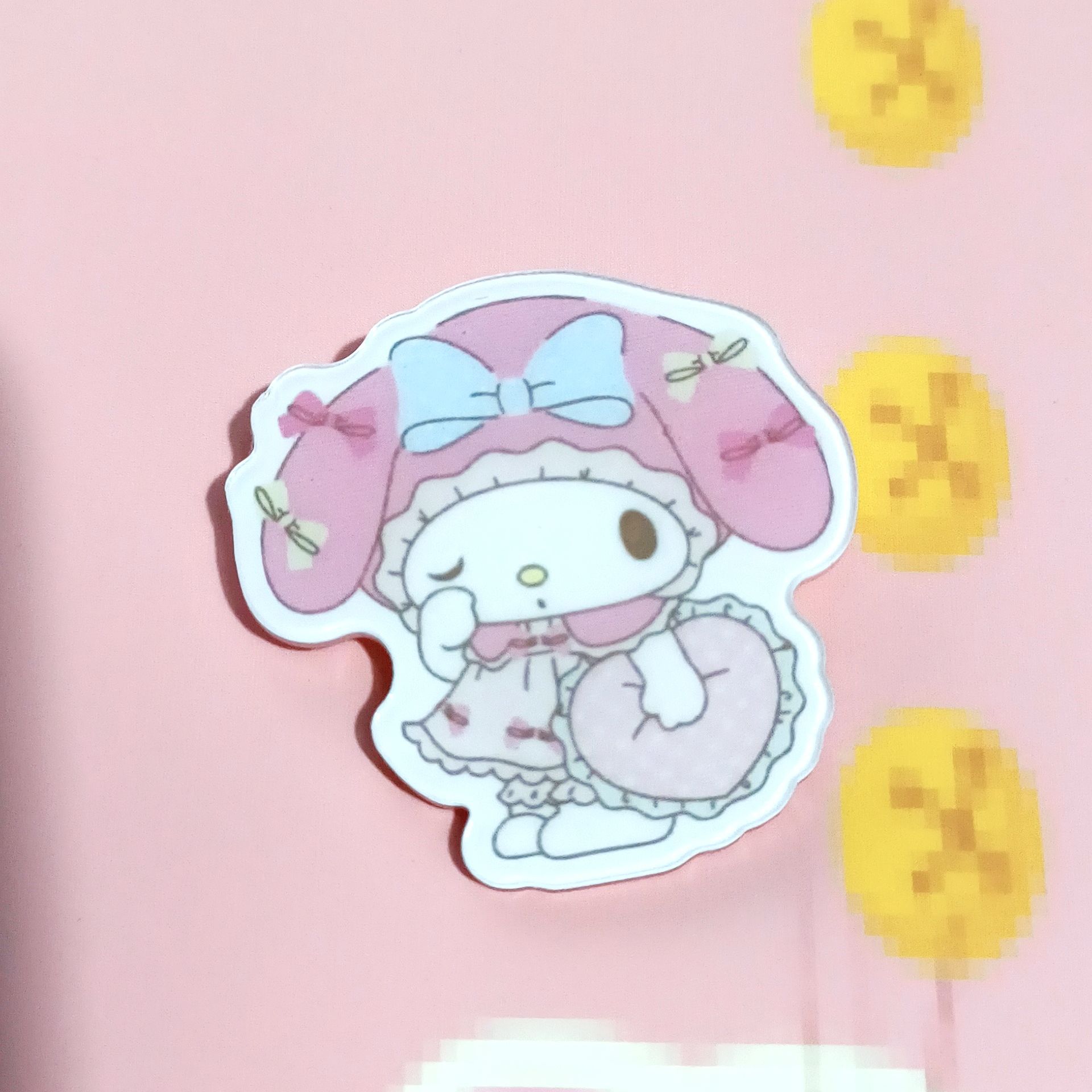 Harajuku Gemini acrílico broche de dibujos animados insignia bolsa accesorios periféricos DIY teléfono móvil Shell parche