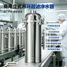 工厂批发商用立式吊环不锈钢超滤净水器PVDF全屋中央过滤净水机